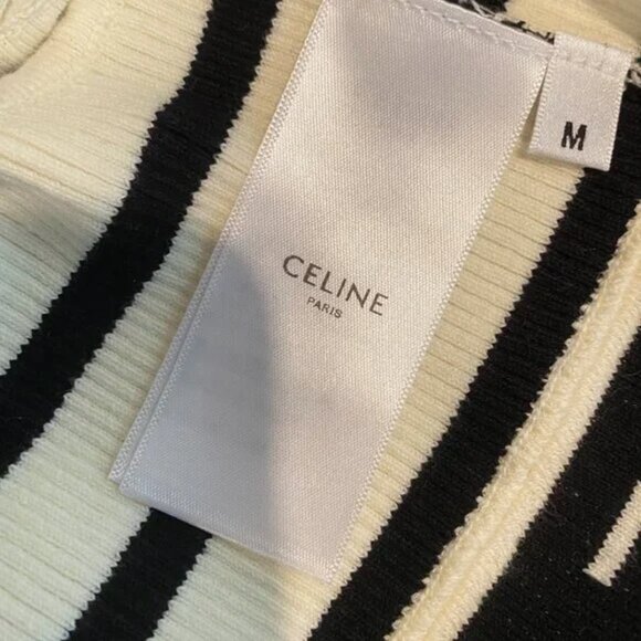 CELINE | Striped Bra Top in Athletic Knit - Picture 6 of 6